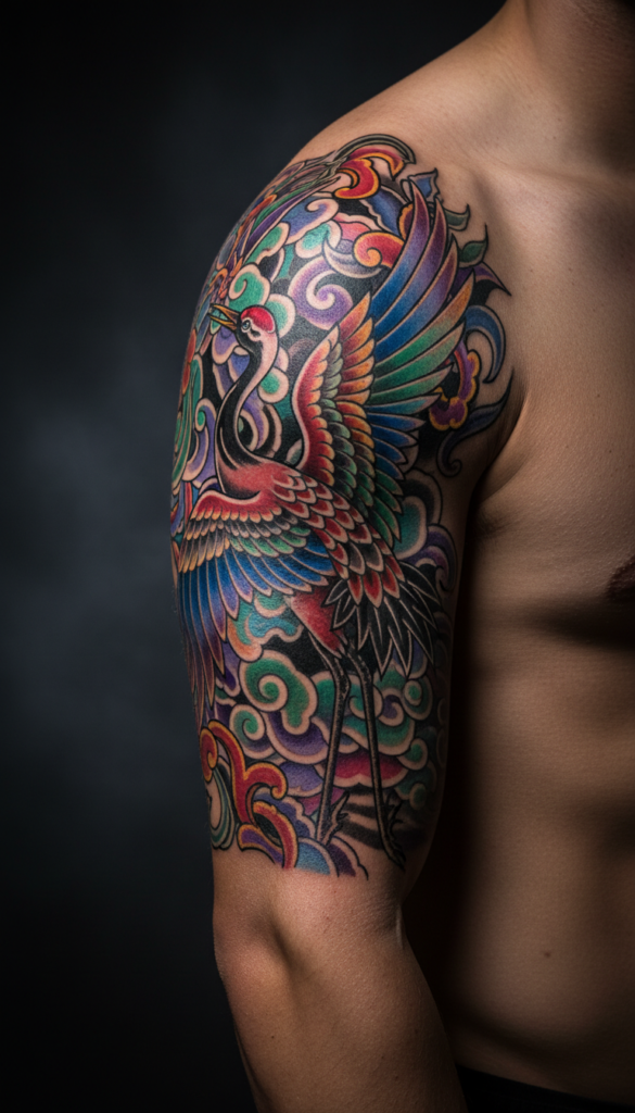 17. Neotraditional Crane