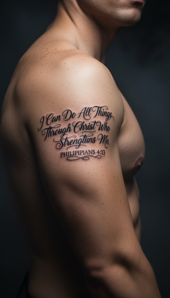 25. Bible Verse In Decorative Script
