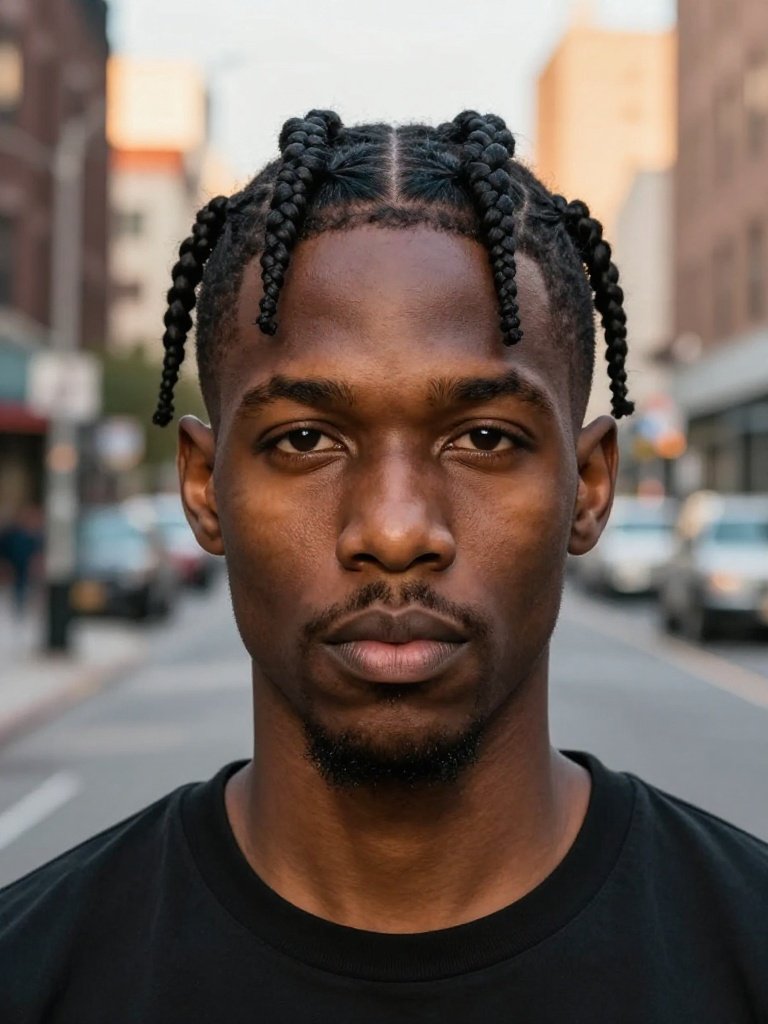 Cornrow Hairstyles For Men: 19 Stunning Trending Ideas 3 5 Cornrow Hairstyles For Men With Balanced Braids