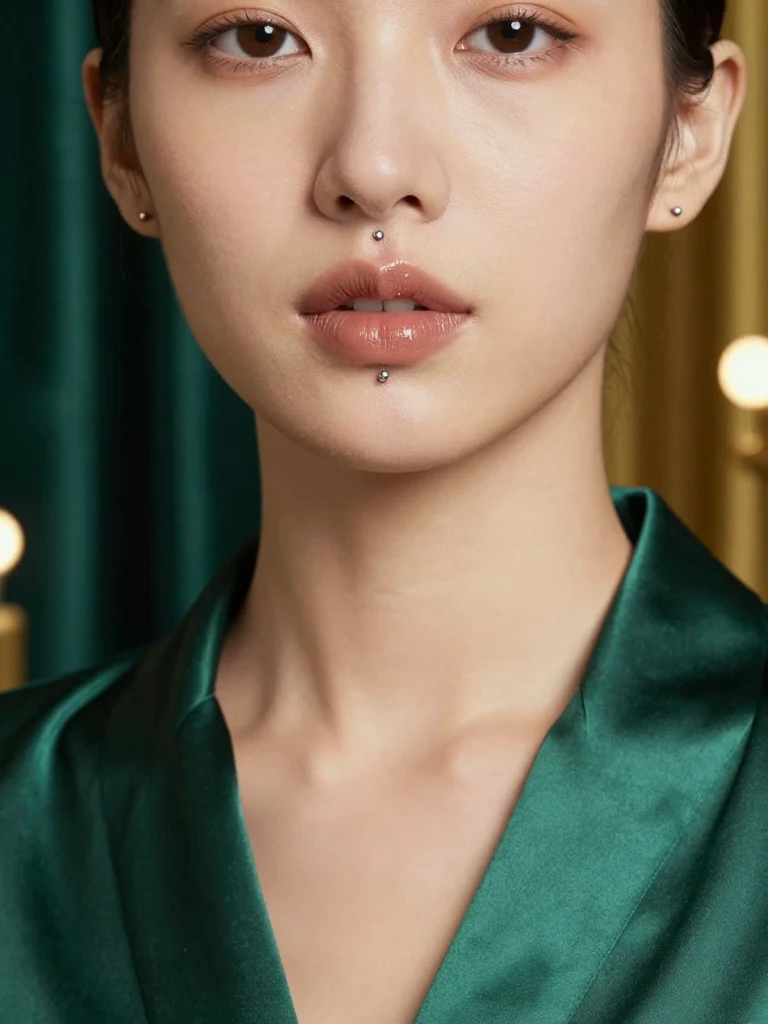 9. Jestrum Piercing With Delicate Vertical Symmetry