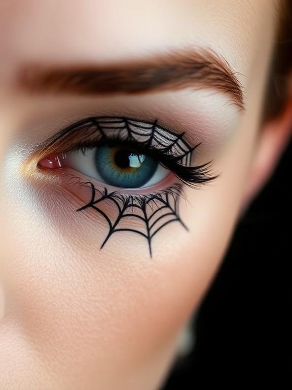 12. Spiderweb Eyeliner Detail