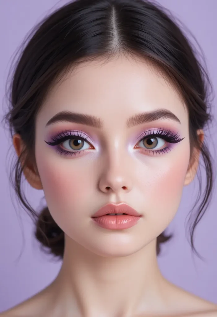 4. Gothic Lolita Doll Eyes With Pastel Contrast