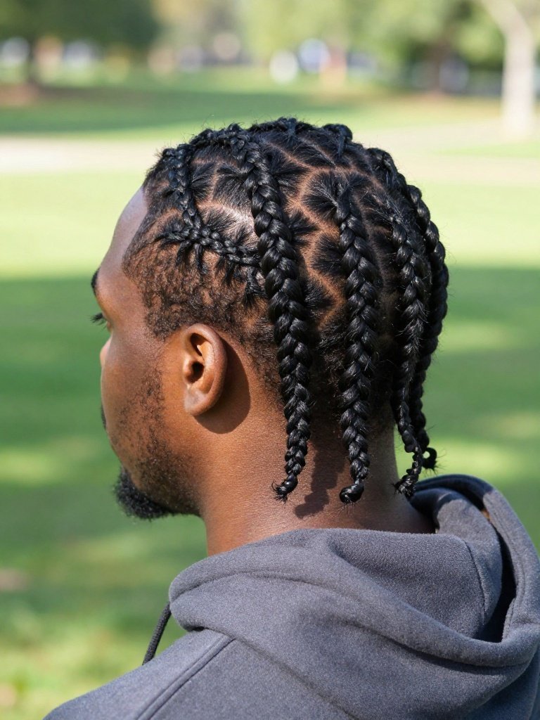 Cornrow Hairstyles For Men: 19 Stunning Trending Ideas 7 Full Head Cornrow Hairstyles For Men