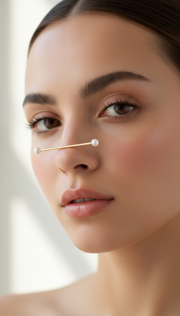7. Nasallang Piercing for a Bold Symmetrical Look