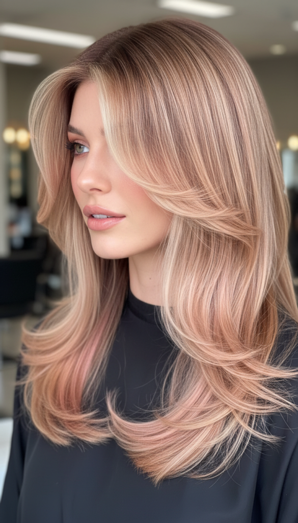 1. Classic Neopolotin Hair Color With Chocolate, Strawberry, and Vanilla Layers