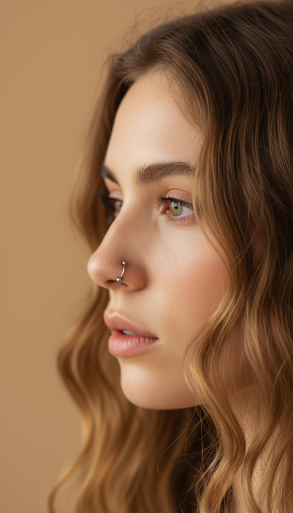 15. Nose Chain Connecting Nostril to Ear