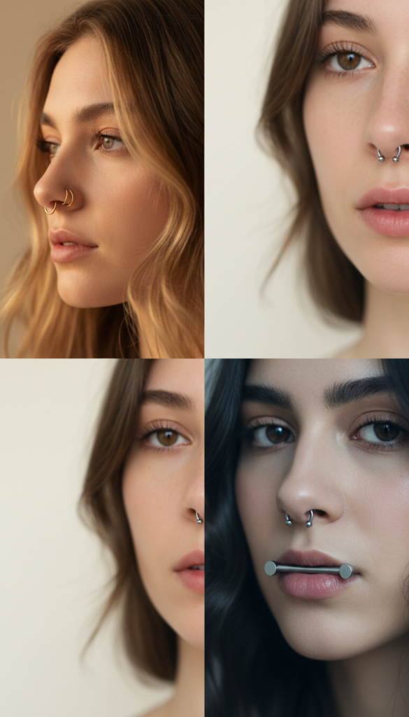 16. Minimalist Septum Pinch for a Barely-There Look
