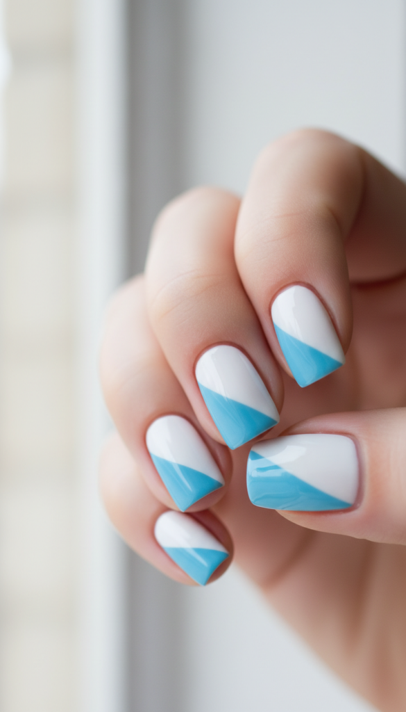 4. Celeste-to-White Sky Ombré Gradient