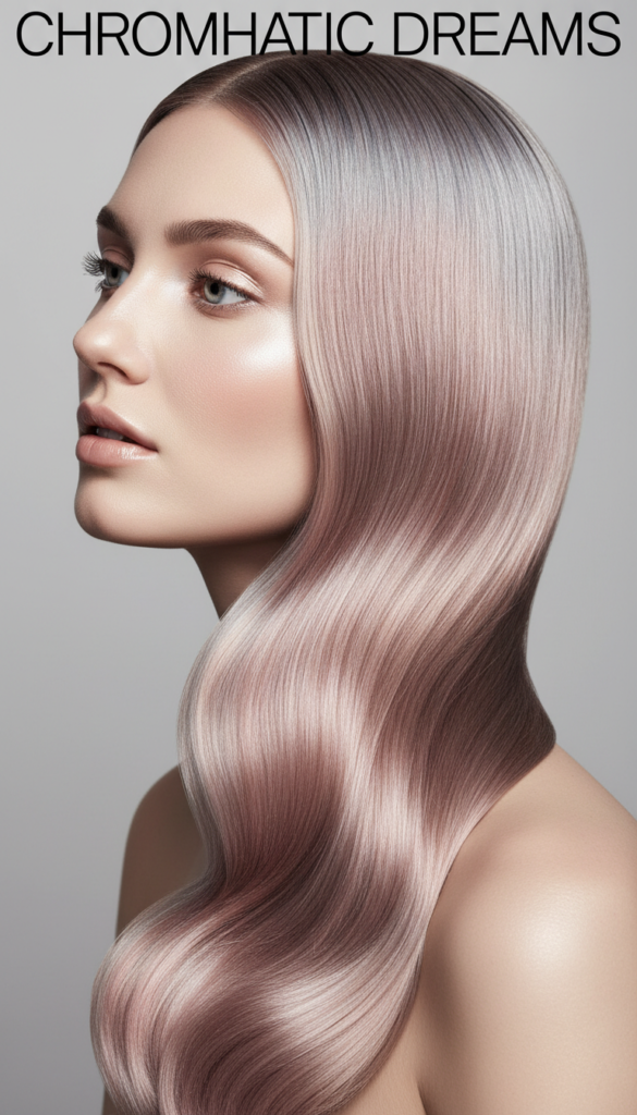 18. Metallic Pastel Neopolotin Hair Color With Reflective Tones