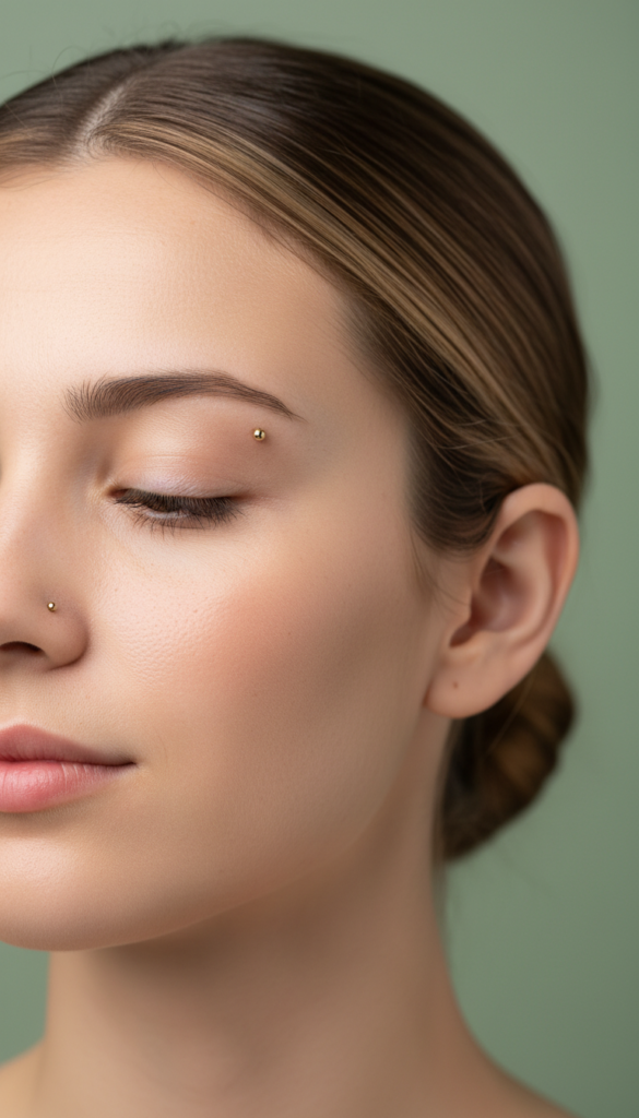 5. High Nostril Piercing Paired With a Small Stud