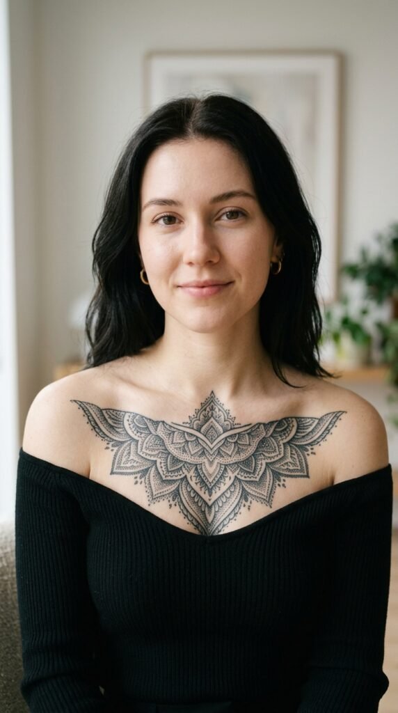 2. Ornamental Mandala Chest Piece