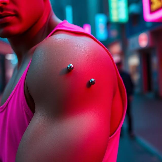 17. Bicep Dermal Line Wrapping the Outer Arm