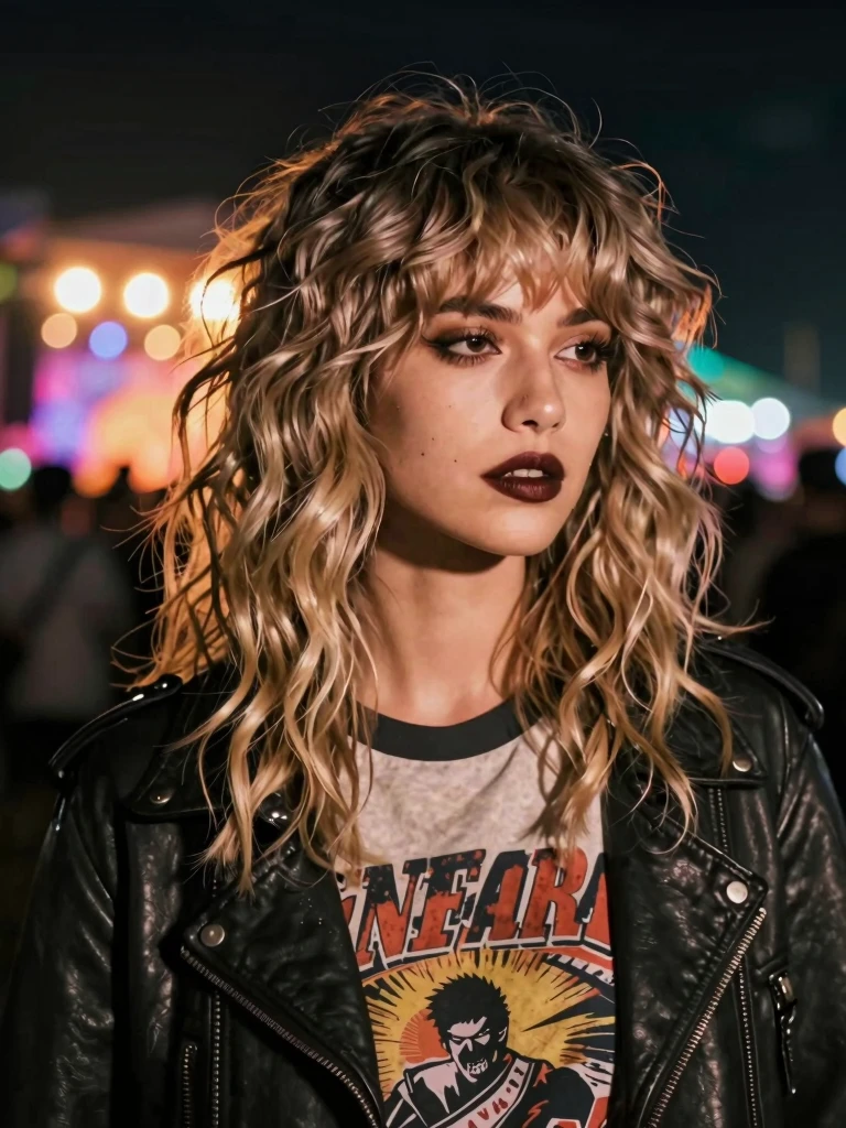 7. Wavy Hairstyles With Layered Wolf Cut Movement