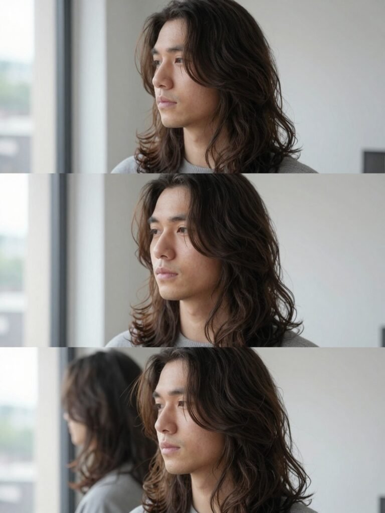 Wavy Hairstyles Men Long Hair With Soft Layers