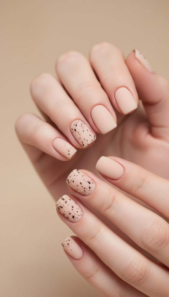 18. Speckled Nude With Matte Finish