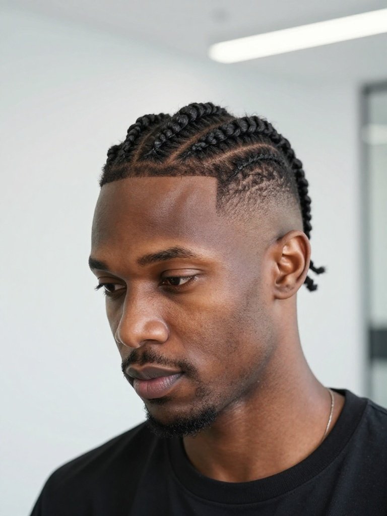 Cornrow Hairstyles For Men: 19 Stunning Trending Ideas 9 Short Hair Cornrow Hairstyles For Men With High Top