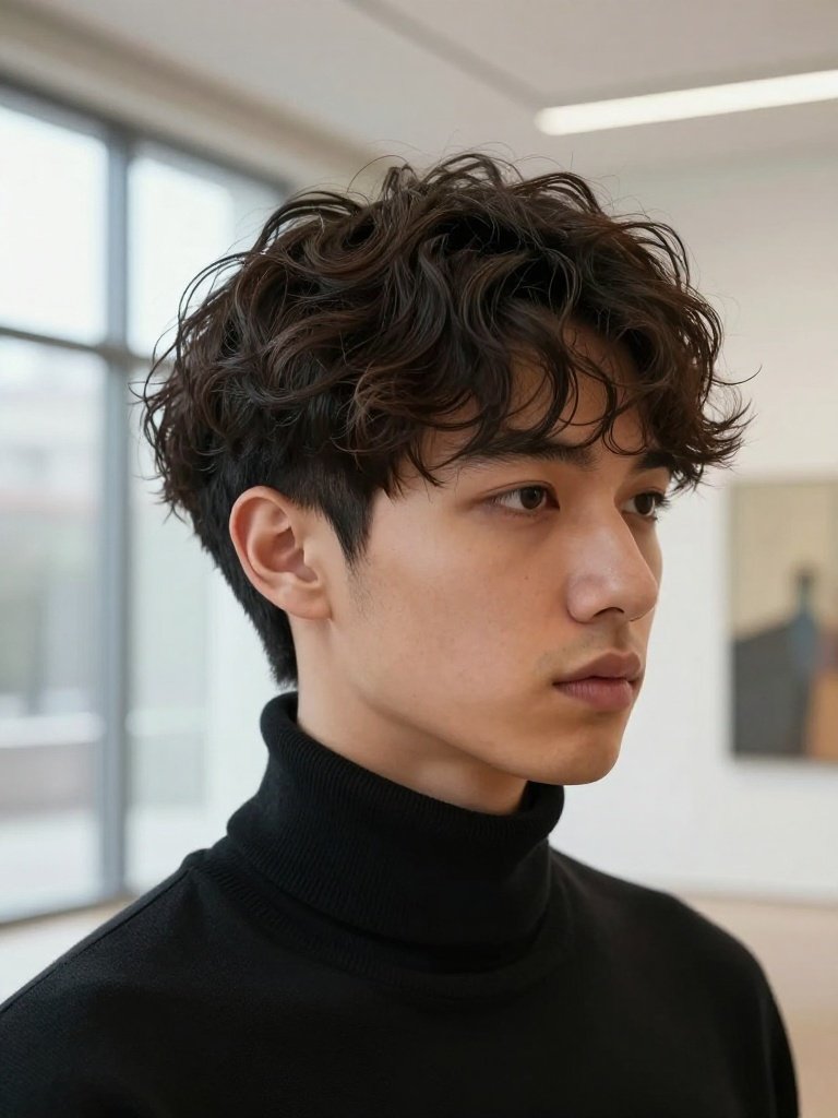 Wavy Hairstyles Men Undercut With Loose Top