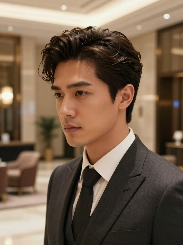 Wavy Hairstyles Men Pompadour With Tapered Sides
