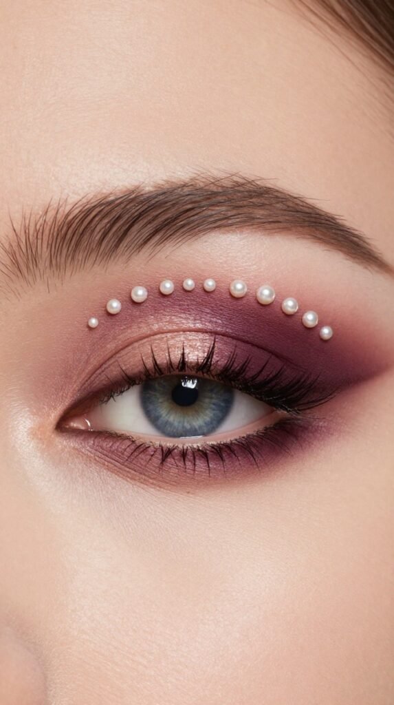 13. Floating Pearl Accent Crease