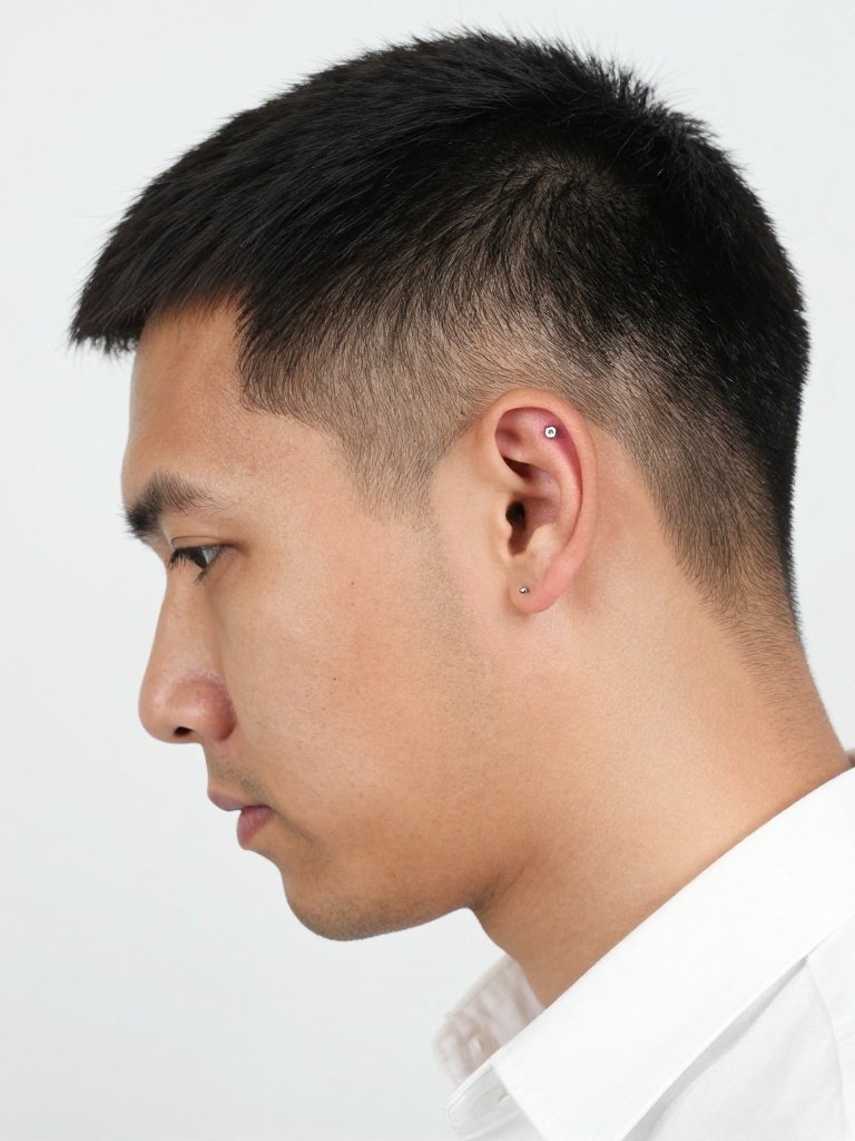 Helix Piercing Men Diamond Stud