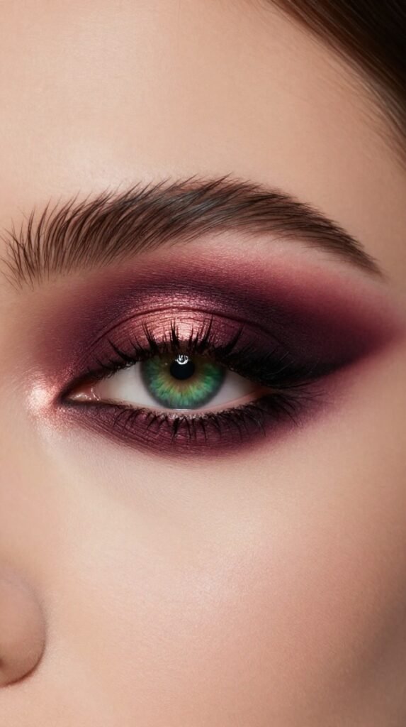 17. Burgundy Deep Crease Accent