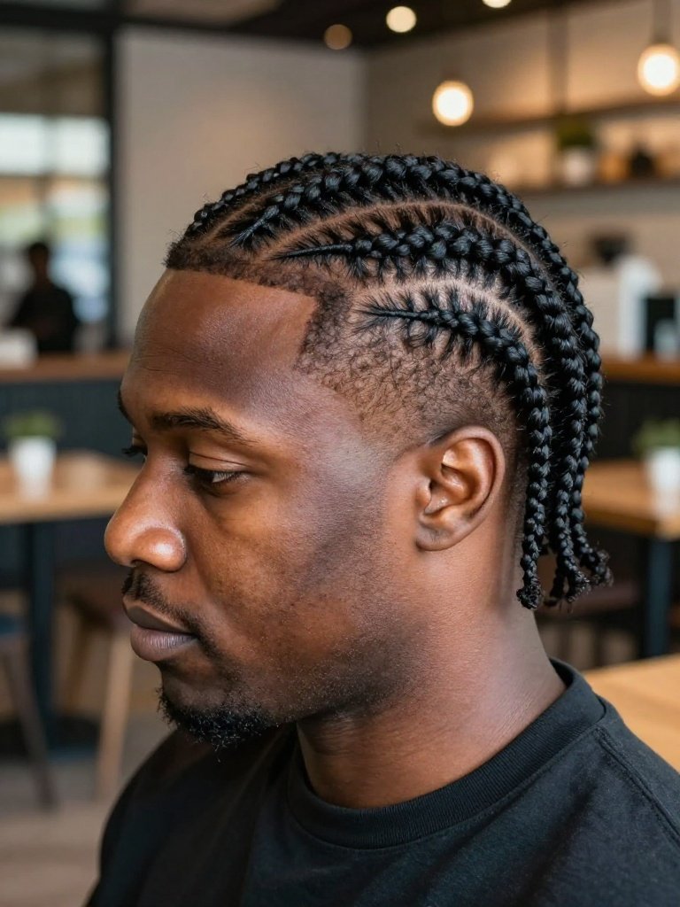 Cornrow Hairstyles For Men: 19 Stunning Trending Ideas 11 Side-Part Cornrow Hairstyles For Men