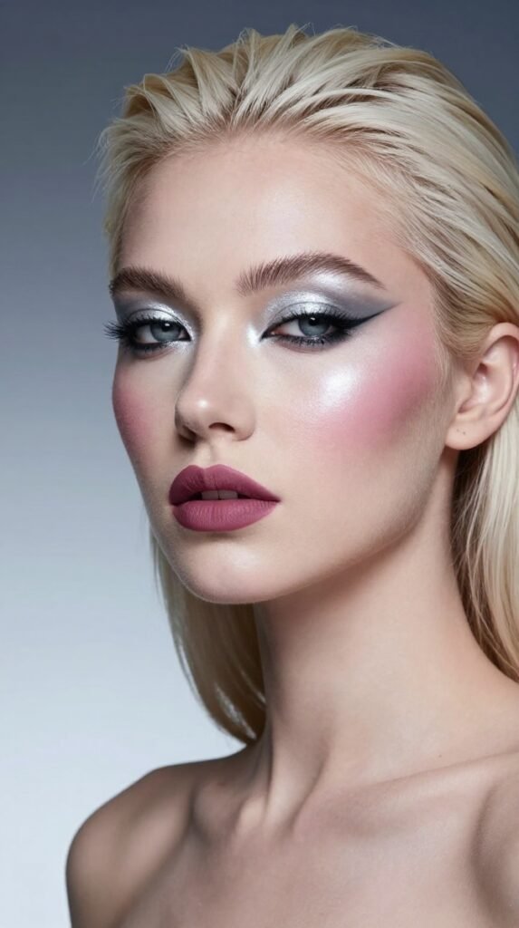9. Icy Silver Glam for Cool Undertones