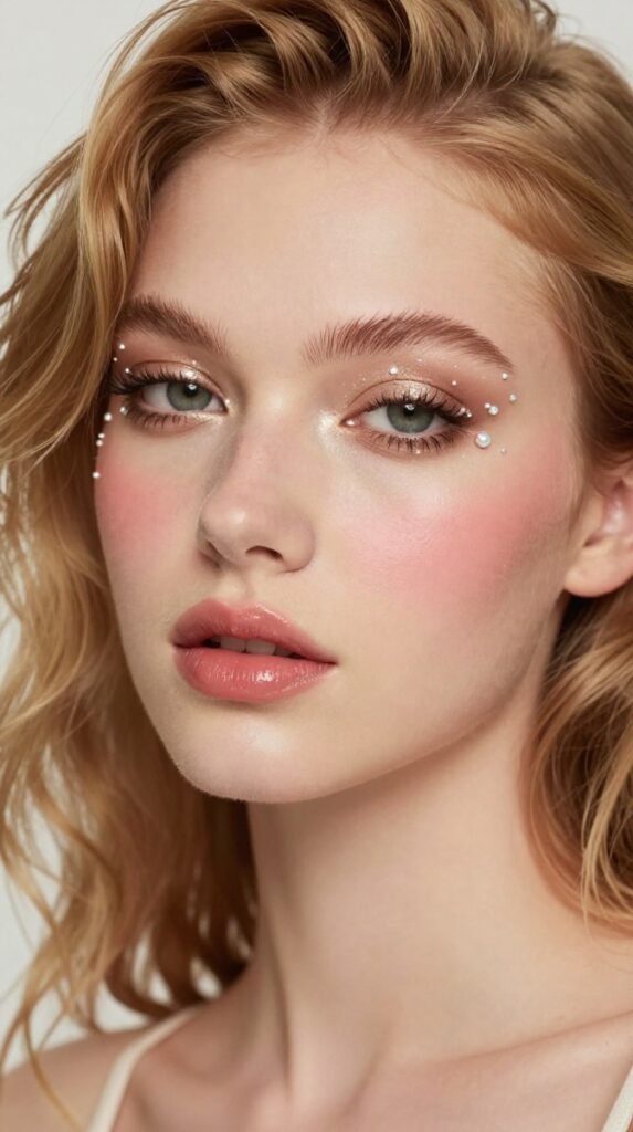 6. Pearl-Dotted Whimsy Makeup Ideas For Inner Corners