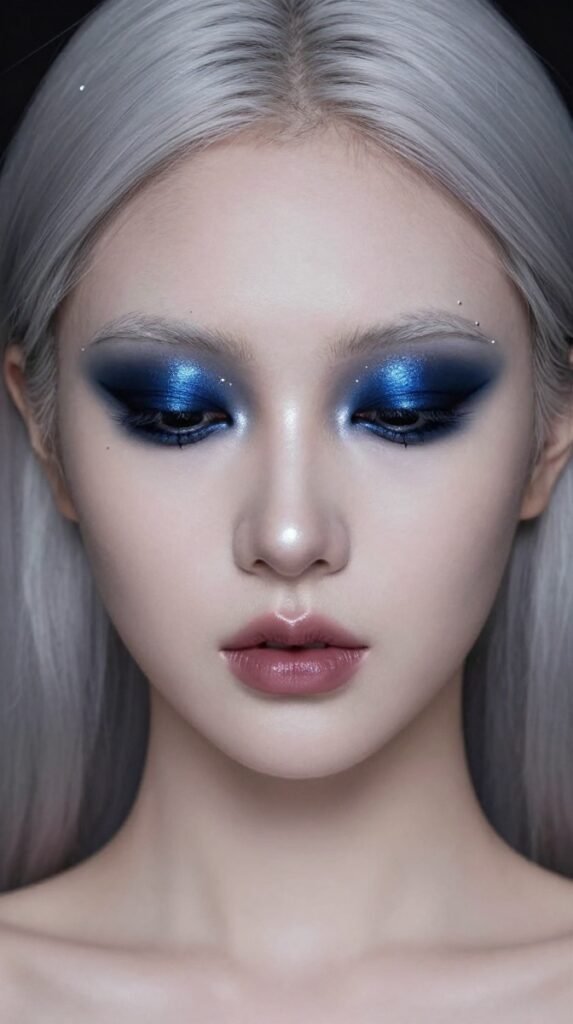 4. Starry Night Whimsy Makeup Ideas With Blue Eyeshadow