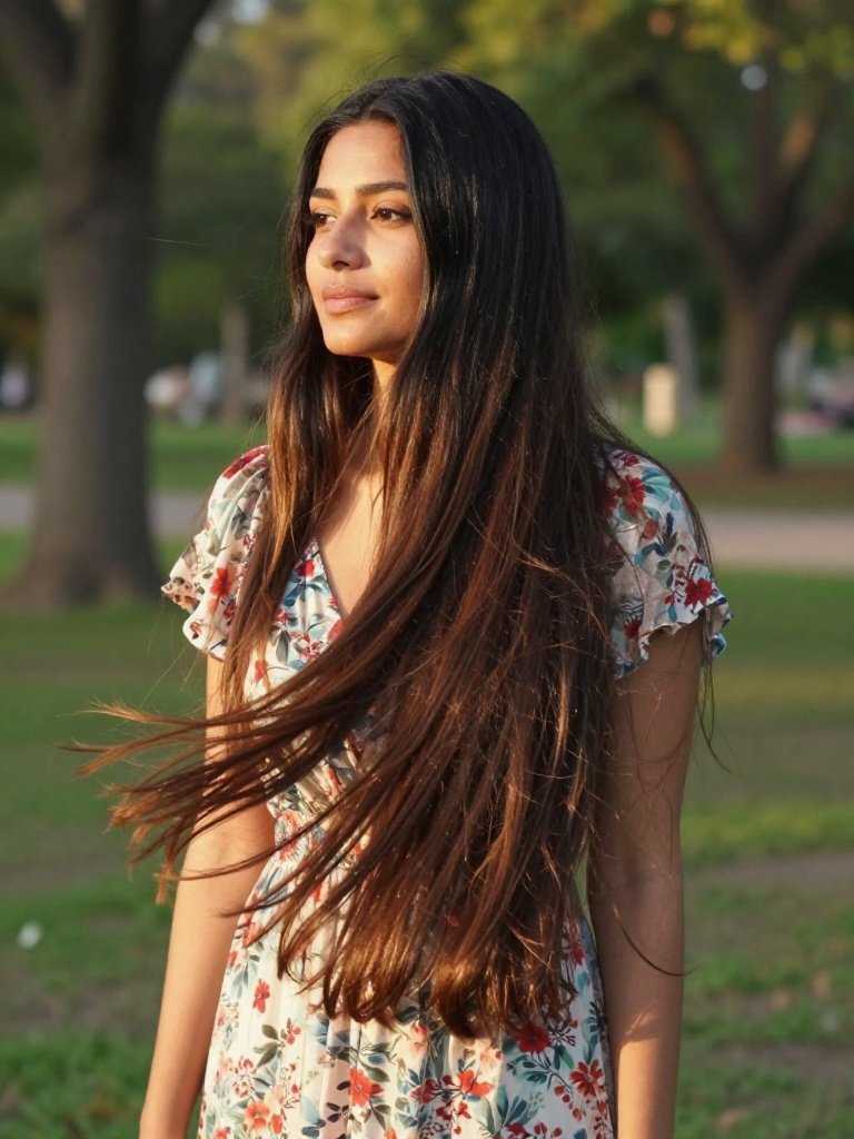Long Razor Cut Hairstyle With Invisible Interior Layers