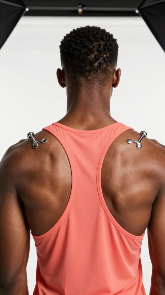 13. Shoulder Blade Dermal Pair Mirroring Tattoo Wings