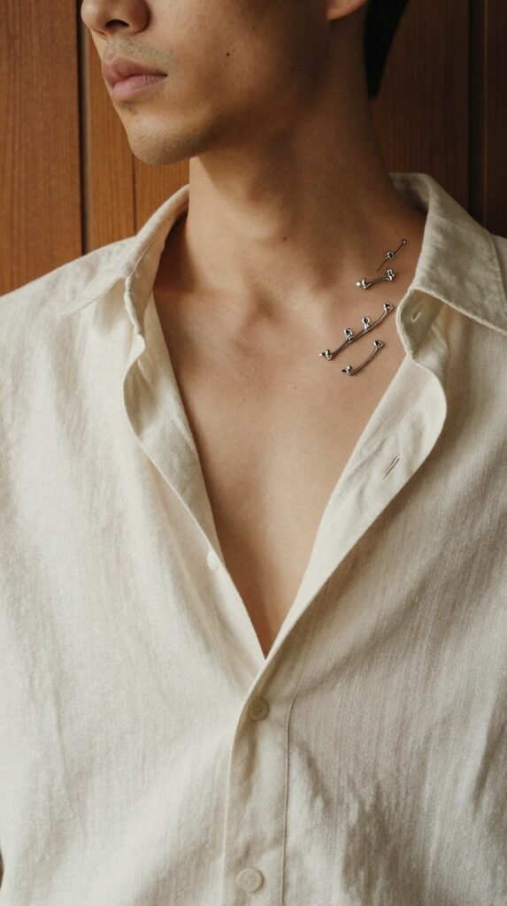 14. Chest-to-Collarbone Ascending Dermal Line