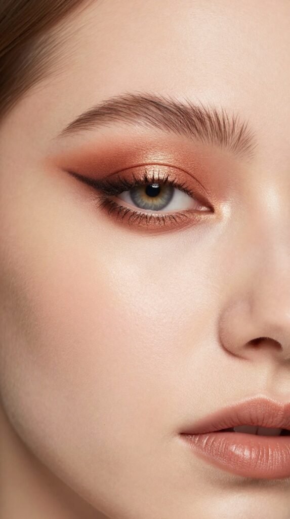 1. Soft Fox Eye With Warm Copper Tones
