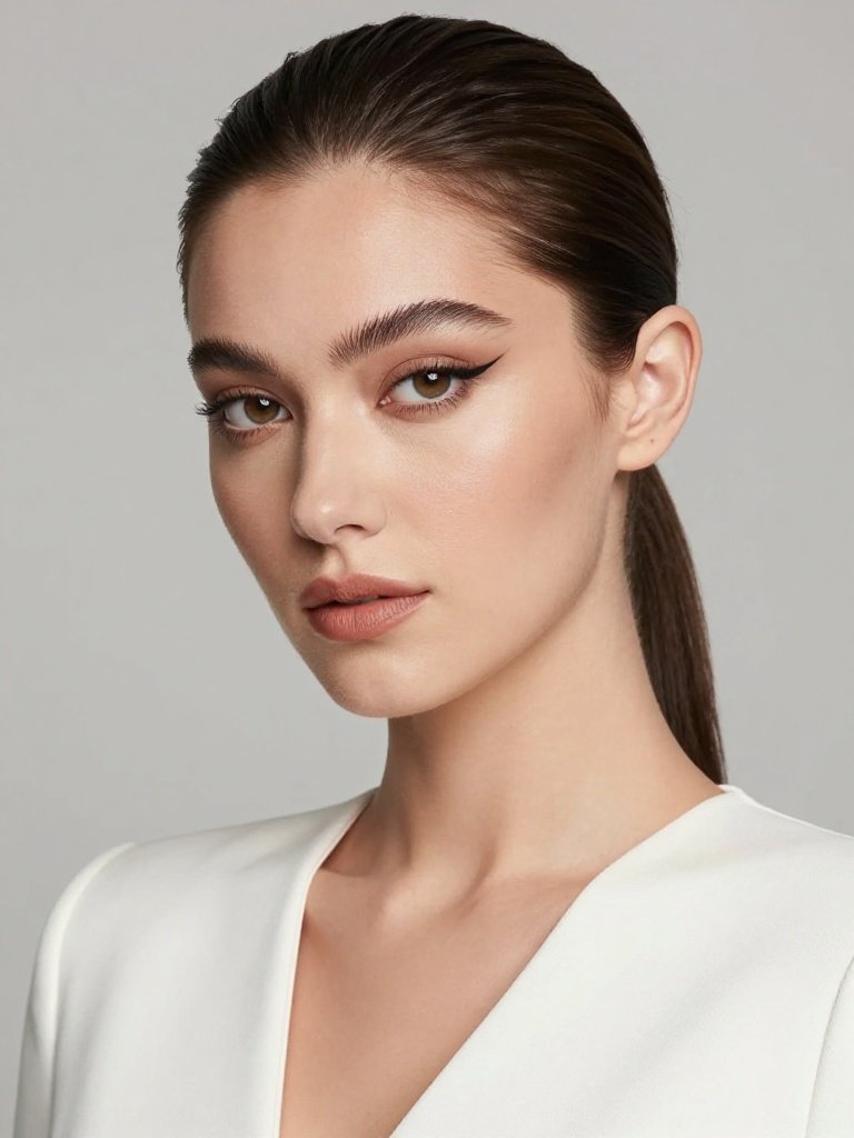 9. Soft Glam Bridal Makeup With Lifted Fox-Eye Liner