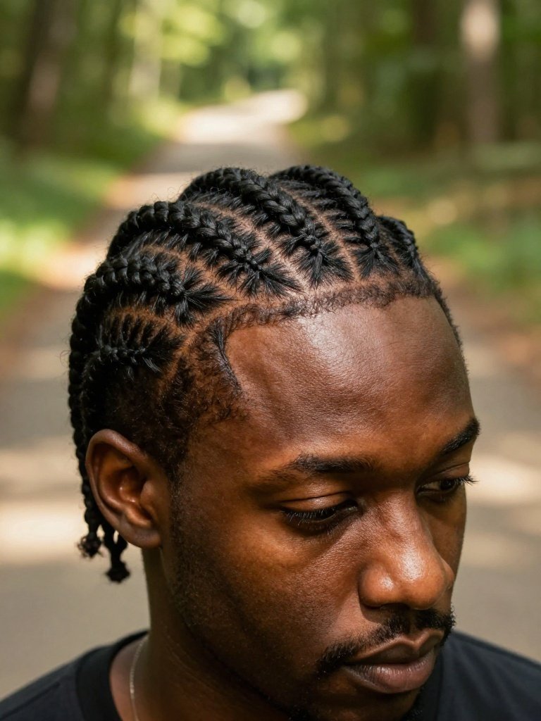Cornrow Hairstyles For Men: 19 Stunning Trending Ideas 19 Crown Pattern Cornrow Hairstyles For Men