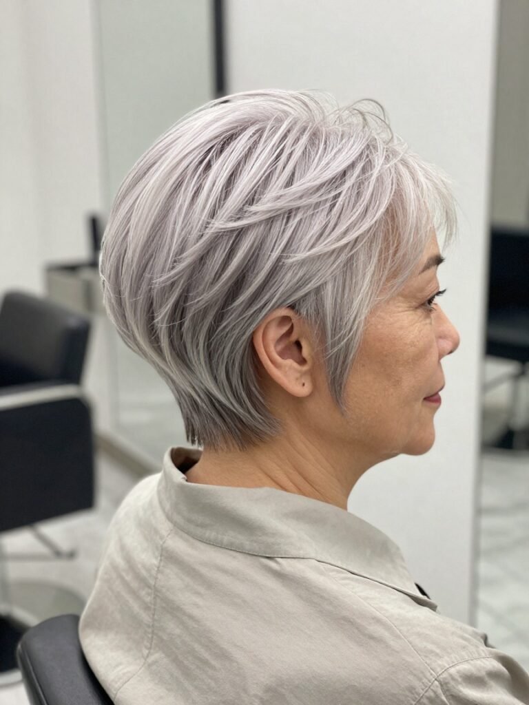  Razor Cut Hairstyles for Over 60 With a Soft Tapered Nape