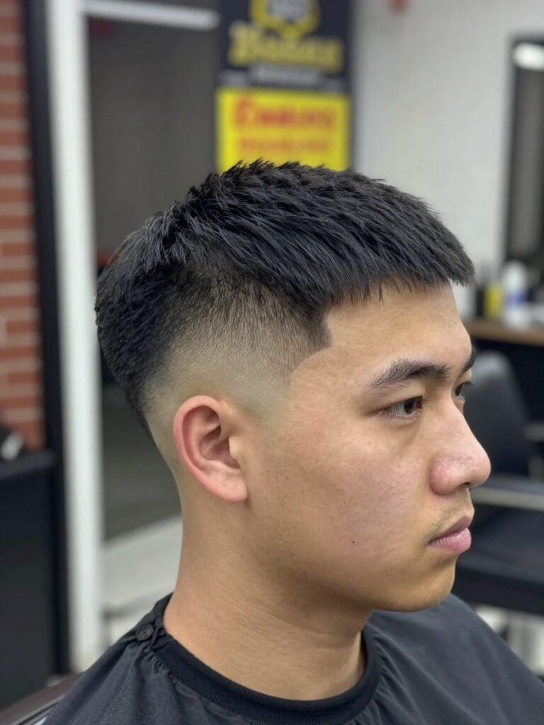 Classic Mullet Hairstyle Mens Fade With Tapered Sides