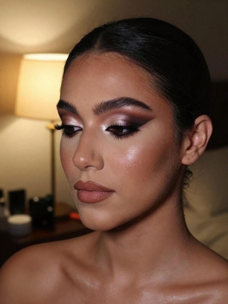 Smoky Brown Aegyosal Makeup for Night-Out Eyes