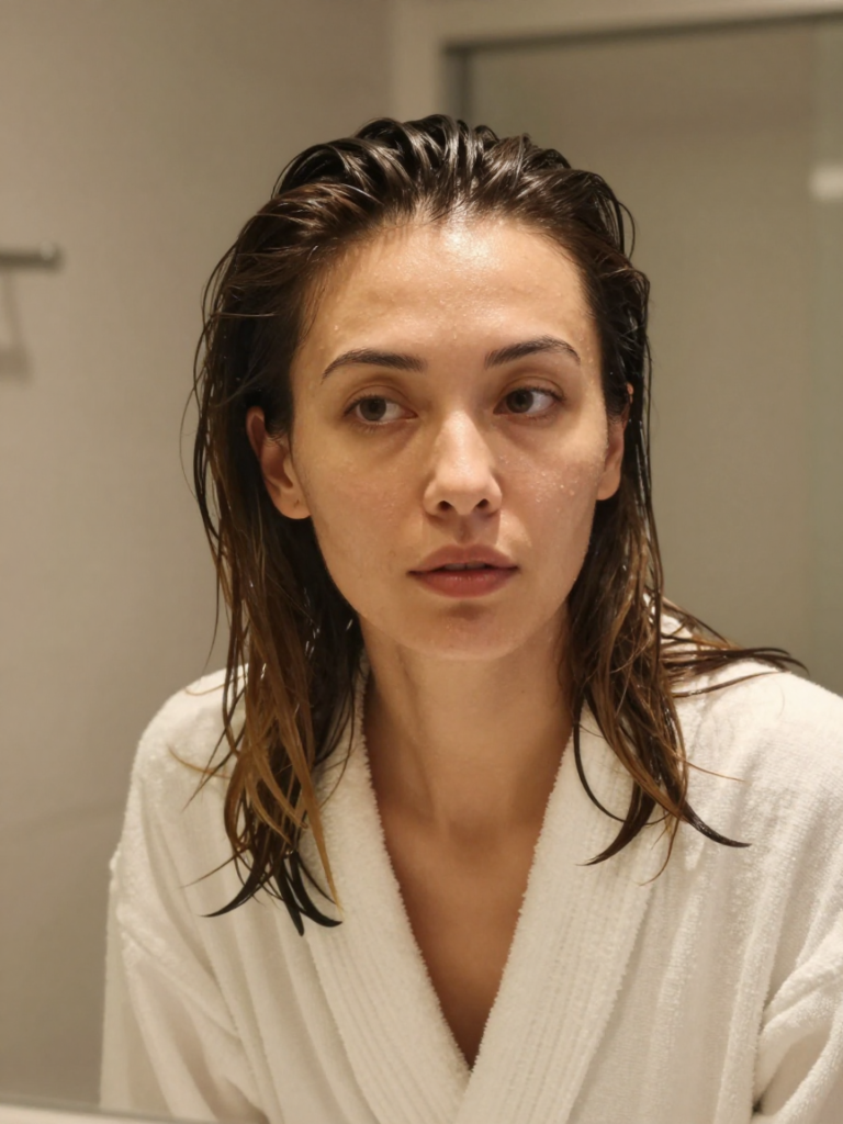 Wet-Root Grunge Hairstyle With Dry Textured Ends