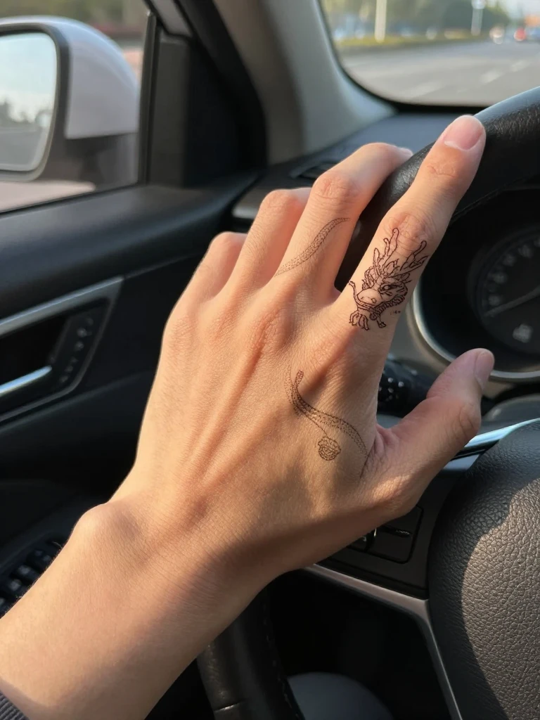 14 Iconic Dragon Tattoo Men Ideas With Insider Tips 2 Dragon Tattoo Men Hand: Wraparound Finger Dragon