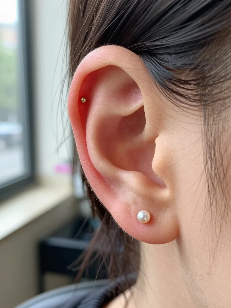 Stacked Lobe Studs for a Soft Snake Eyes Piercing Look