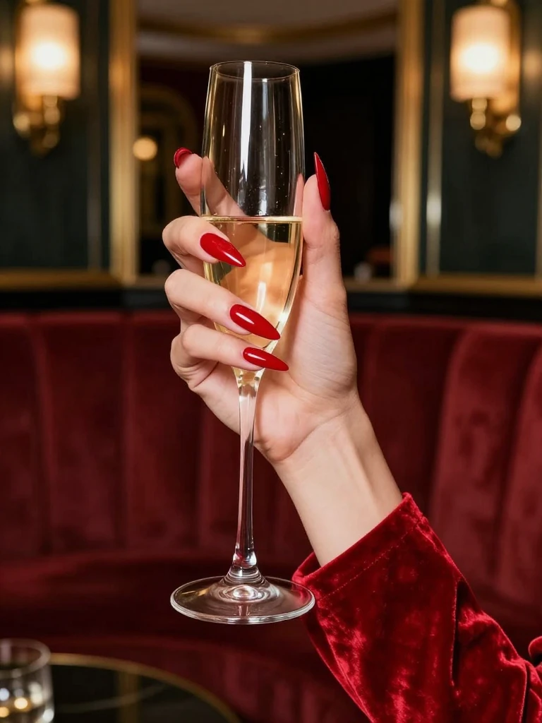 22 Stunning Stiletto Nails Ideas For Every Bold Mood 10 Classic Glossy Red Stiletto Nails