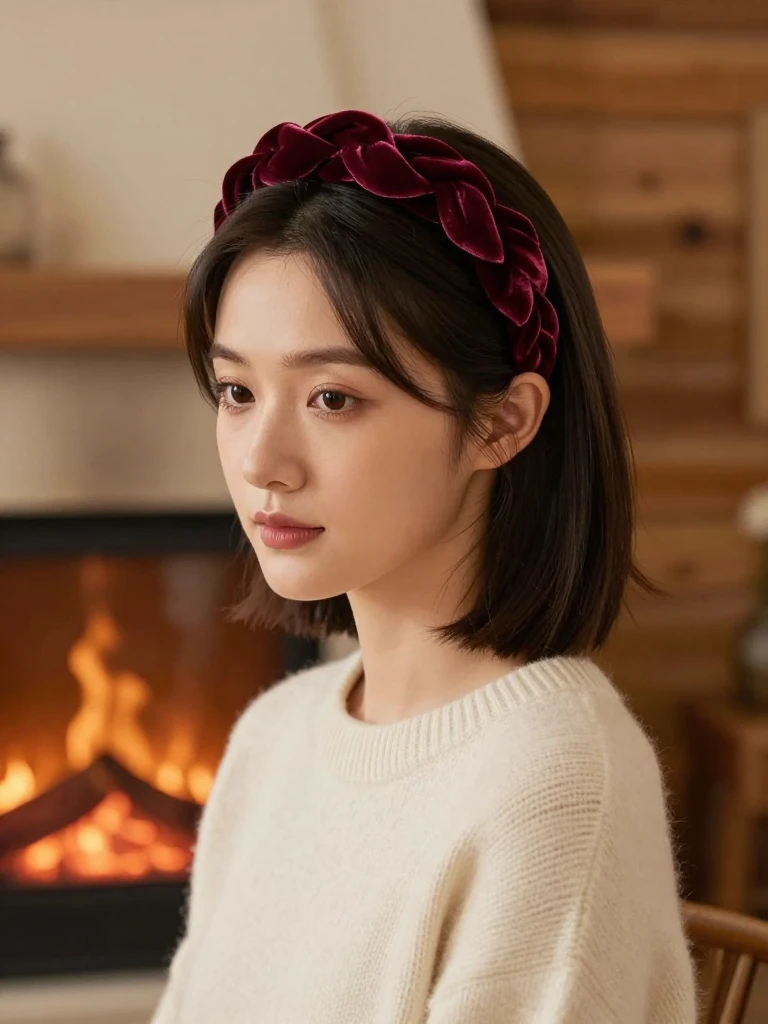 Headband Hairstyles : 16 Beautiful Looks That Actually Stay Put 14 Twisted Crown With a Velvet Headband