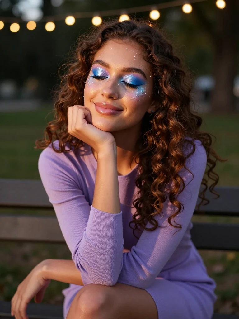 15 Trending Cry Baby Makeup Ideas That Feel Iconic 4 Star-Flecked Glitter Cry Baby Makeup