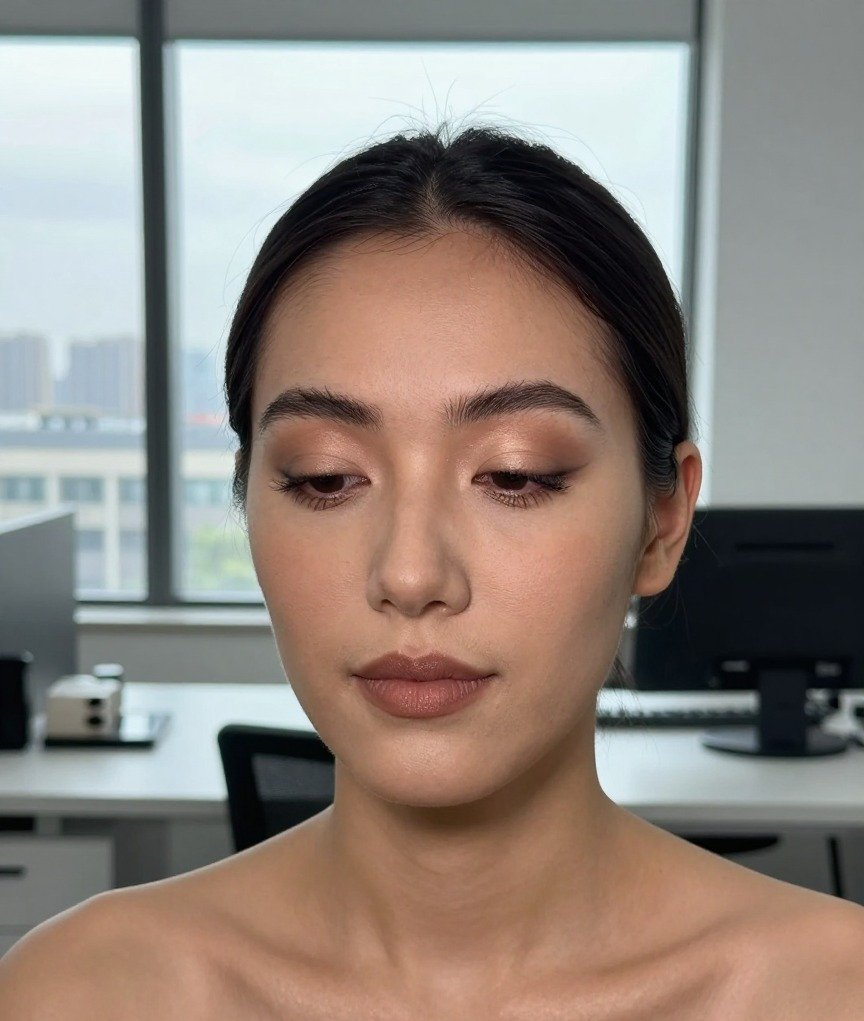 Rosy Blush Aegyosal Makeup With Doll-Like Softness