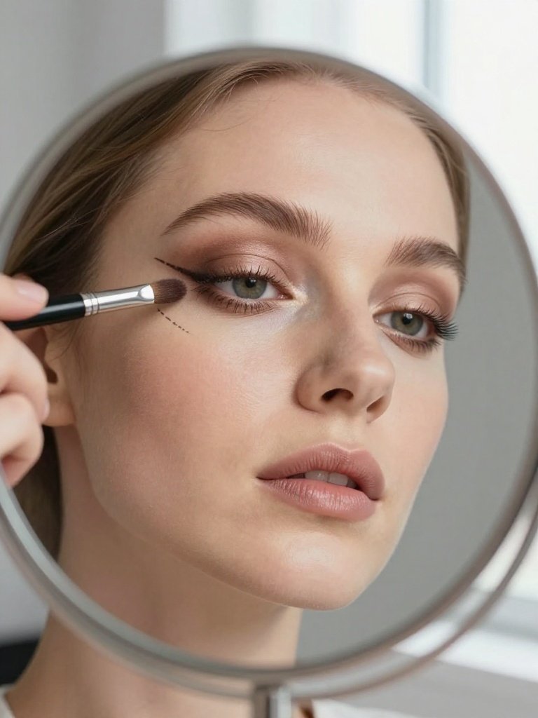 Brown-Pencil Aegyosal Makeup for Defined Smiling Eyes