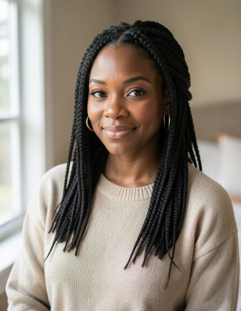 Braid Hairstyles Cute With Knotless Box Braids