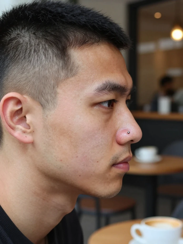 Classic Single Stud: The Foundational Men's Nostril Piercing