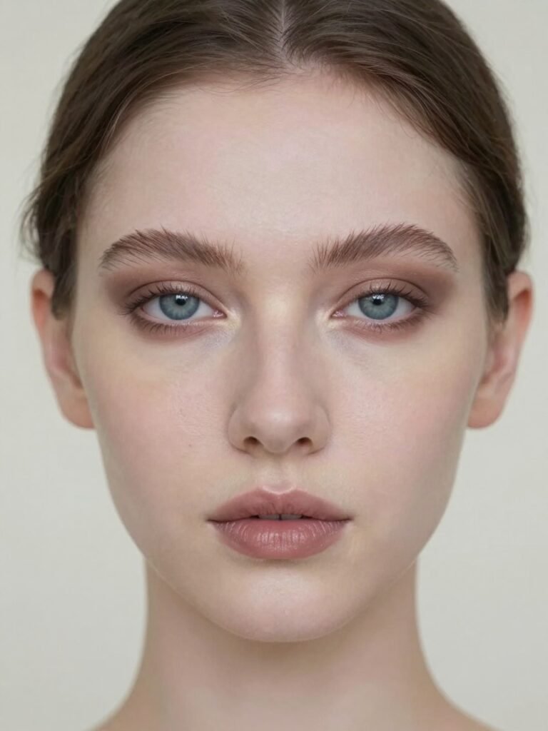 White Girl Aegyosal Makeup With Taupe Shadow