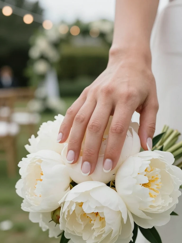 The Classic Bridal White Tip, Timeless Classy Nails